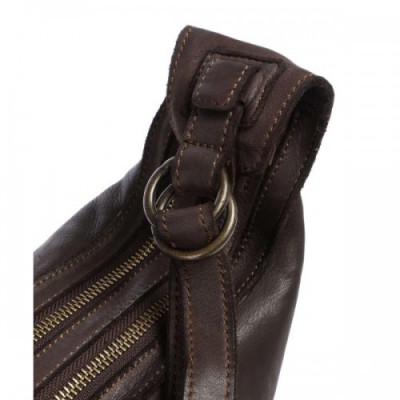 Harold's Submarine Shoulder bag soft cow leather dark brown