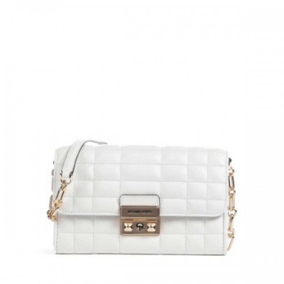 Michael Kors Tribeca Crossbody bag lamb leather white