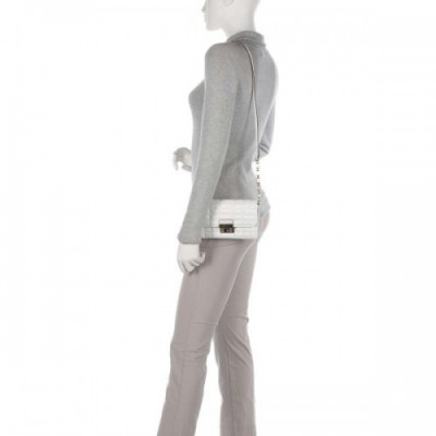 Michael Kors Tribeca Crossbody bag lamb leather white