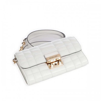 Michael Kors Tribeca Crossbody bag lamb leather white