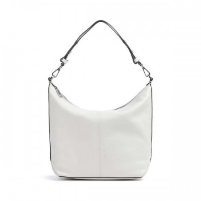 Liebeskind Paris 4 Small Pebble M Hobo bag grained cow leather white