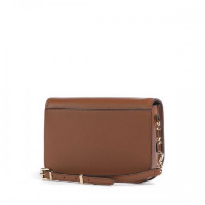 Michael Kors Delancey Crossbody bag fine grain leather brown