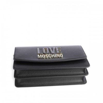 Love Moschino Jelly Logo Crossbody bag synthetic black