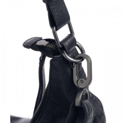 Aunts & Uncles Guerilla Gardeners Chloe Hobo bag goatskin leather navy