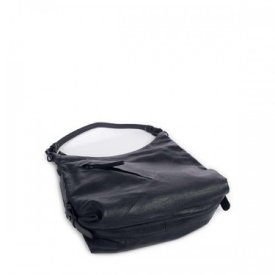 Aunts & Uncles Guerilla Gardeners Chloe Hobo bag goatskin leather navy