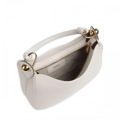 Furla Sfera S Hobo bag grained calfskin ivory
