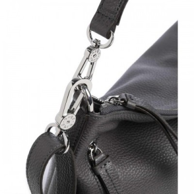 Abro Adria Juna Hobo bag grained cow leather dark grey