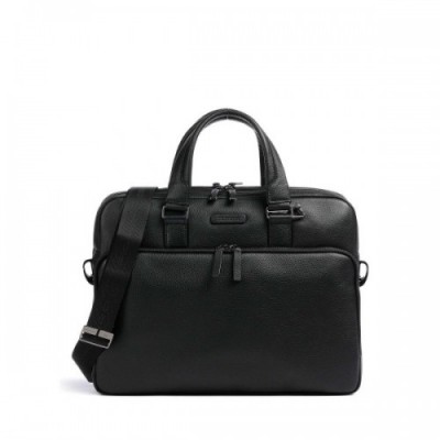 Piquadro Collezione Modus Restyling Briefcase 15″ grained cow leather black