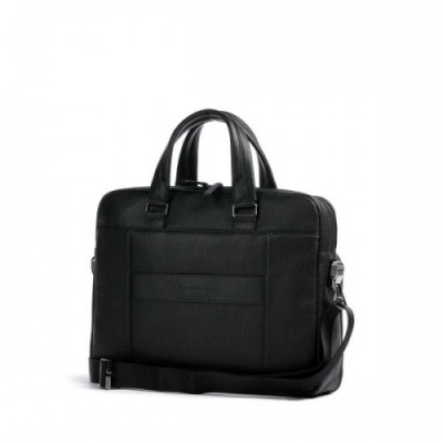 Piquadro Collezione Modus Restyling Briefcase 15″ grained cow leather black