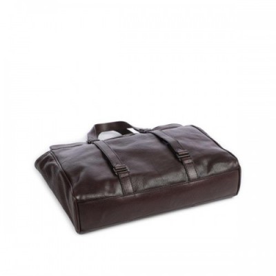 The Bridge Fabio Briefcase 15″ grained cow leather dark brown