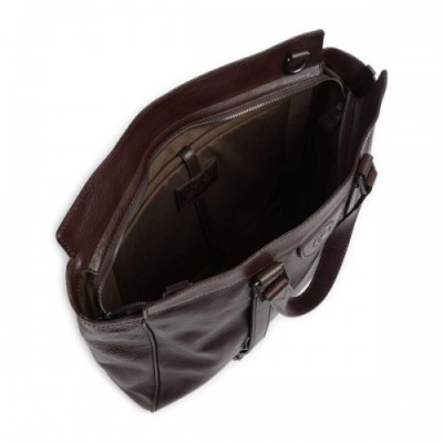 The Bridge Fabio Briefcase 15″ grained cow leather dark brown