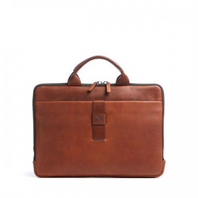 JOOP! Loreto Samu Briefcase 14″ pull-up cow leather brown