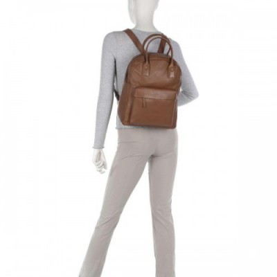 Markberg Romina Backpack grained cow leather tan
