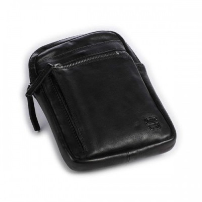 Spikes & Sparrow Apache Sling bag fine grain leather black