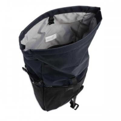 Sandqvist Urban Outdoor Ilon Rolltop backpack 13″ recycled ripstop polyester black/blue