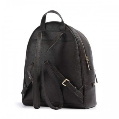 Michael Kors Rhea Zip Backpack grained cow leather chocolate