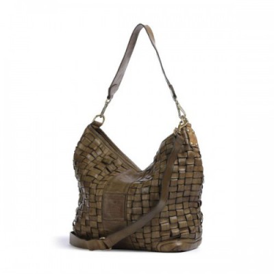 Campomaggi Hobo bag cow leather khaki