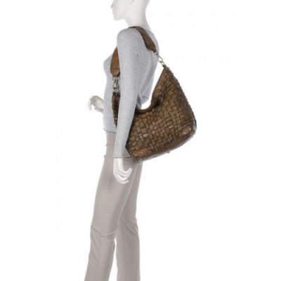 Campomaggi Hobo bag cow leather khaki