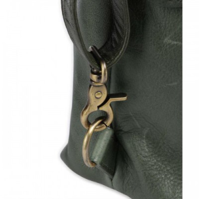 Burkely Natural Norah Backpack bag grained leather dark green