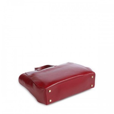 Piquadro Blue Square Briefcase 14″ fine grain cow leather dark red