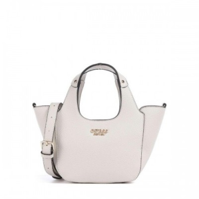 Guess Helina Mini Handbag synthetic cream