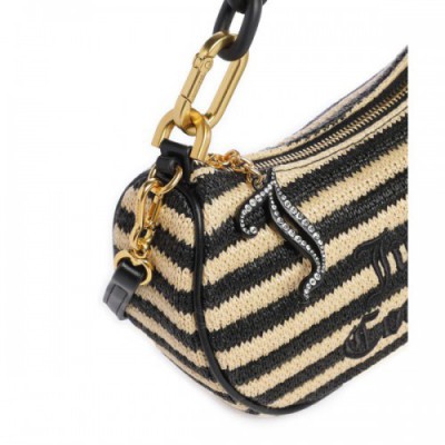 Juicy Couture Blossom Straw S Shoulder bag synthetic black/beige