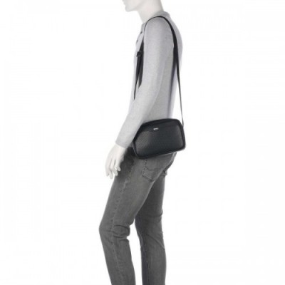 BOSS Zair Crossbody bag bonded leather black