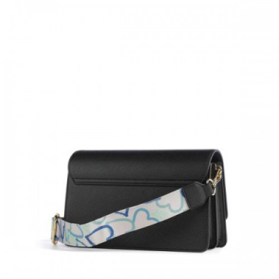 Love Moschino Jelly Logo Crossbody bag synthetic black