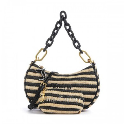 Juicy Couture Blossom Straw S Shoulder bag synthetic black/beige