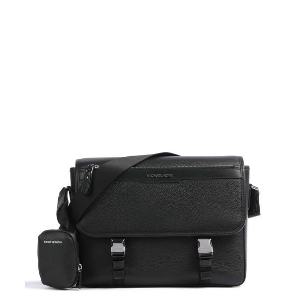 Michael Kors Hudson Messenger bag 13 grained leather black