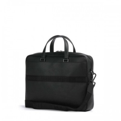 BOSS Zair Briefcase 14″ bonded leather black