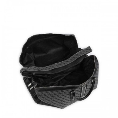 Guess Pisa 4G Jacquard Stripe Weekend bag dark grey 60 cm