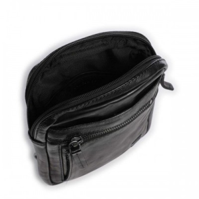 Spikes & Sparrow Apache Sling bag fine grain leather black