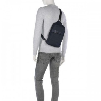 Piquadro Wollem Sling bag nylon dark blue