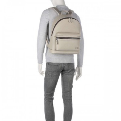 Michael Kors Edison Backpack 15″ grained cow leather sand