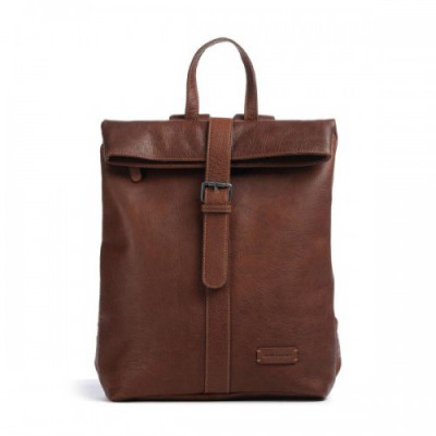Jack Kinsky Porto 5 Backpack 14″ grained leather cognac