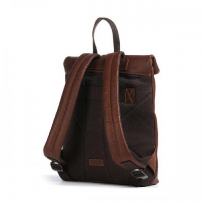 Jack Kinsky Porto 5 Backpack 14″ grained leather cognac