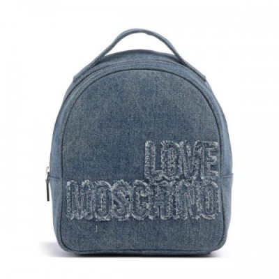 Love Moschino Denim Backpack cotton jeans