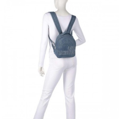 Love Moschino Denim Backpack cotton jeans