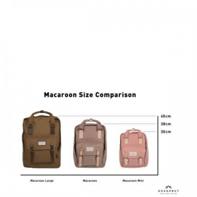Doughnut Macaroon Backpack 14″ nylon antique pink
