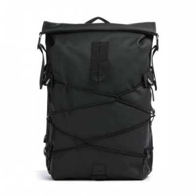 Rains Trail Cord Rolltop backpack 15″ polyurethane, polyester black