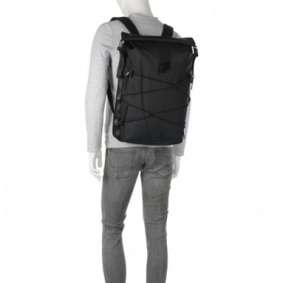 Rains Trail Cord Rolltop backpack 15″ polyurethane, polyester black
