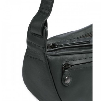 Aunts & Uncles Jamie's Orchard Crocus Crossbody bag fine grain cow leather dark green
