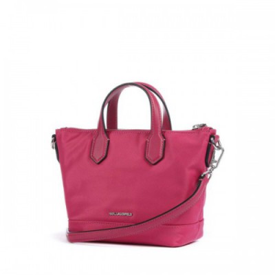 Karl Lagerfeld K/Signature Small Crossbody bag recycled polyamide, polyurethane pink