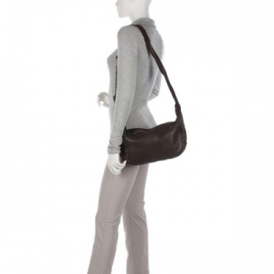 Harold's Submarine Shoulder bag soft cow leather dark brown