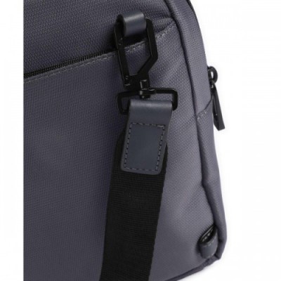 Piquadro Wollem Crossbody bag recycled polyester dark grey