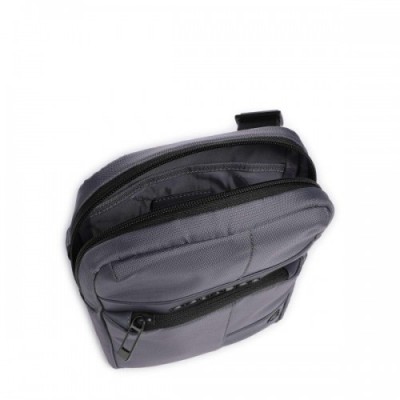 Piquadro Wollem Crossbody bag recycled polyester dark grey