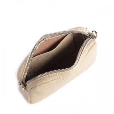 Lancaster Studio Mimi Crossbody bag grained cow leather beige