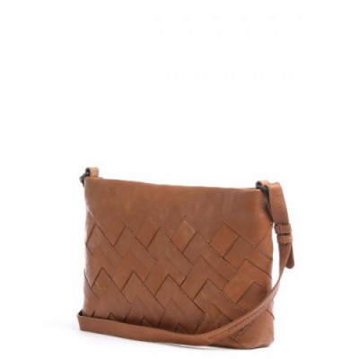 Aunts & Uncles Grandma's Luxury Club Mrs. Jam Grid Cake Shoulder bag soft cow leather caramel
