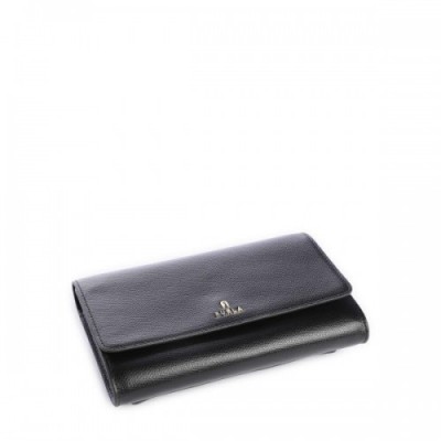 Furla Crossbody bag grained leather black